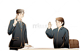 两个宣誓的人
