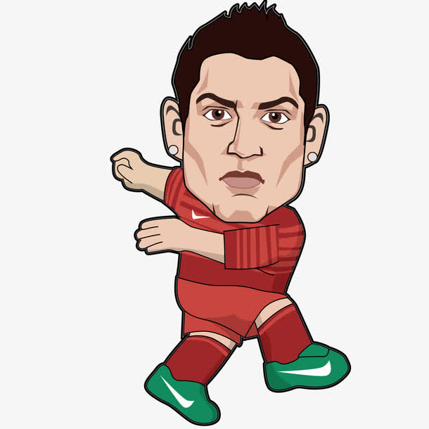 走正步的卡通男人