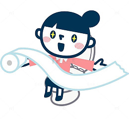 拉纸的女孩