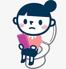 蹲马桶拿钱包的女孩