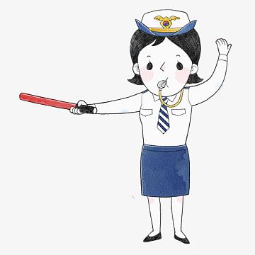 交警卡通图片_交警卡通素材_觅元素