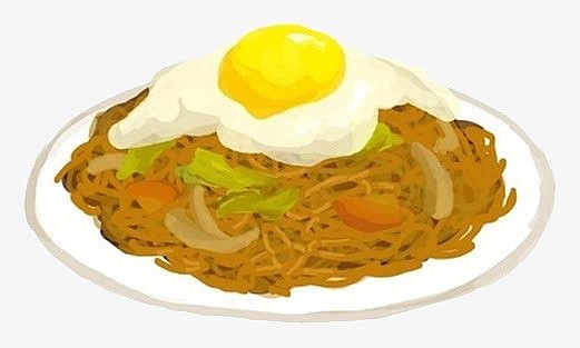 鸡蛋炒面图片_鸡蛋炒面素材_觅元素