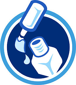 蓝色网页指甲油化妆品icon
