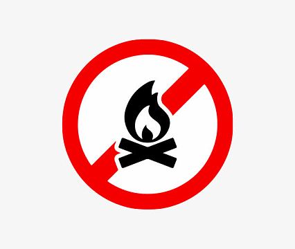 禁止生火图标