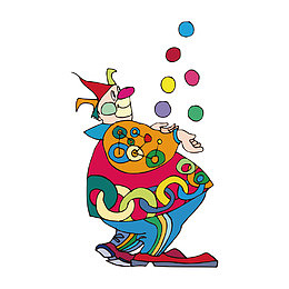 小丑杂技