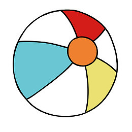 皮球简笔画