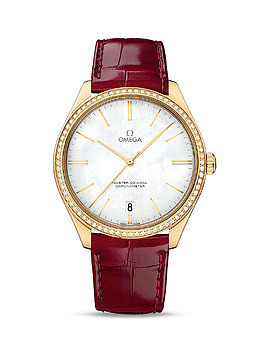 红色欧米茄腕表手表女表