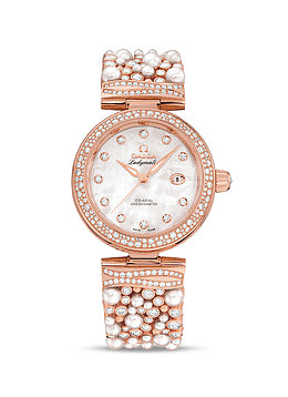 欧米茄珍珠钻石腕表手表女表