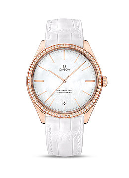 白色欧米茄腕表女士手表