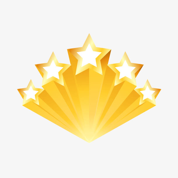 矢量金色的星星