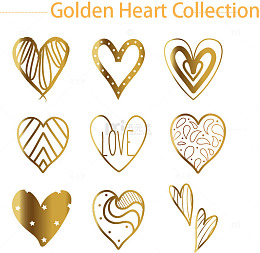 金色爱心