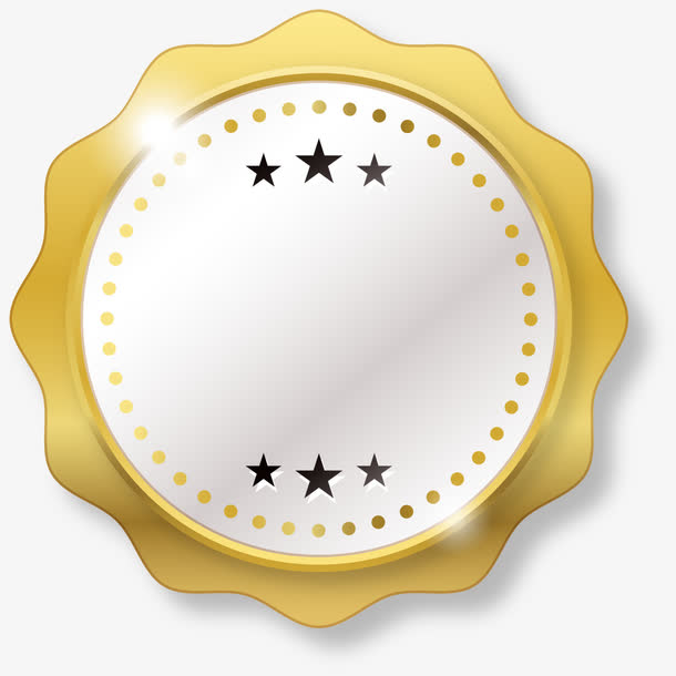 金色星星徽章