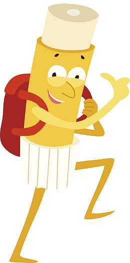 背着书包的固体胶