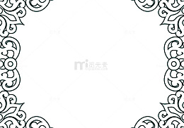 开斋节花纹边框