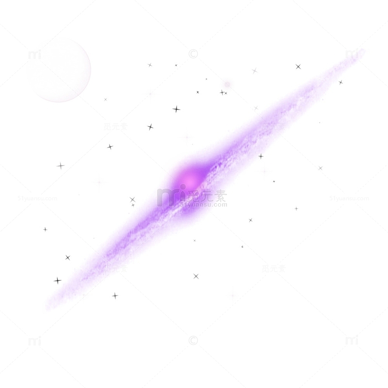 太空星系紫色星云
