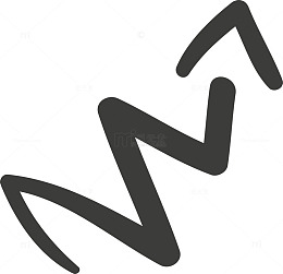 波动向上的箭头素材图