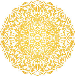 开斋节黄色花纹