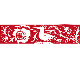 矢量红色插画