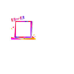 彩色时尚扫一扫边框设计