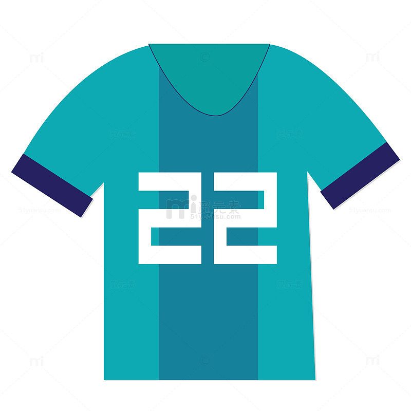 卡通足球运动服矢量图