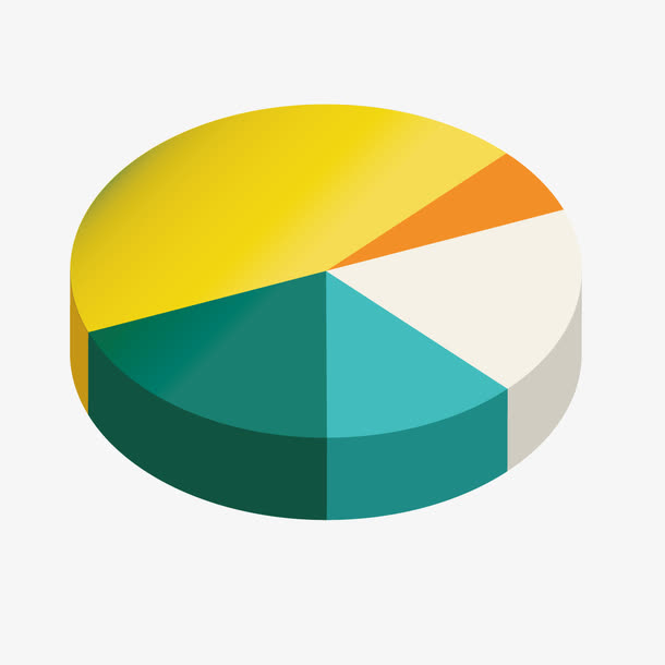 彩色饼状图素材免费下载_觅元素