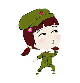 卡通小女孩
