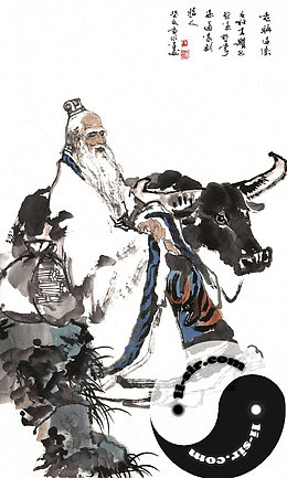 国画水墨老子传奇画像