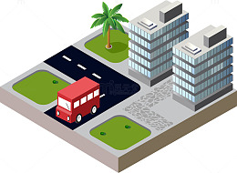 立体城市建筑房屋图