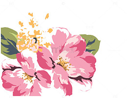 水彩丝网花