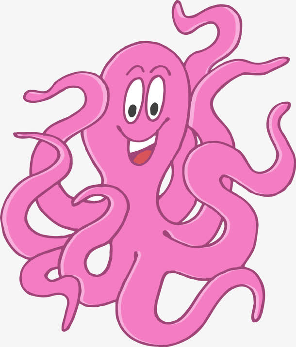 紫色八爪鱼矢量图素材免费下载_觅元素