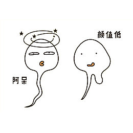卡通变异精子