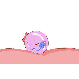 卡通受精卵插画