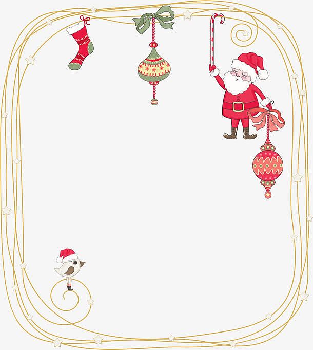 冬季圣诞节挂饰框架