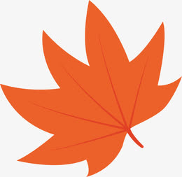 红枫叶卡通设计元素_红枫叶卡通免抠素材_觅元素51yuansu.com