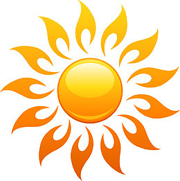 太阳矢量图案