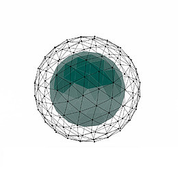 立体科技网状线条球体免抠