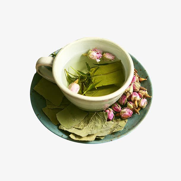 产品实物优质玫瑰荷叶茶