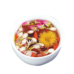 产品实物菊花茉莉玫瑰养生花茶