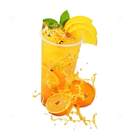 橙汁水果果汁饮品组合