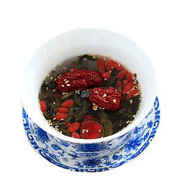 产品实物红枣枸杞养生花茶