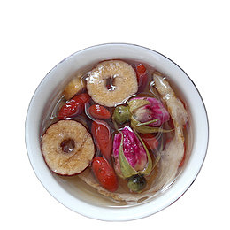 产品实物玫瑰枸杞养生花茶