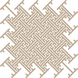 折线古代窗纹纹理