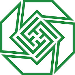 旋转花纹绿色框