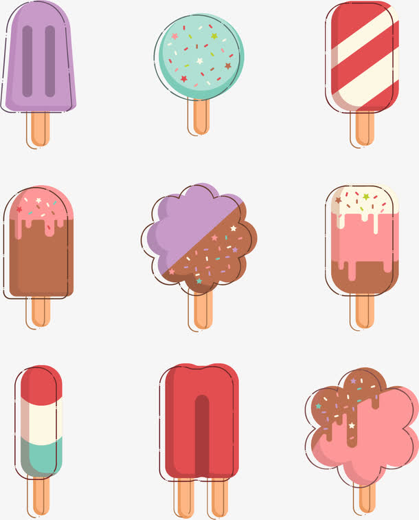 关键词 : 矢量,手绘,卡通,冰棍,雪糕[声明] 觅元素所有素材为用户免费