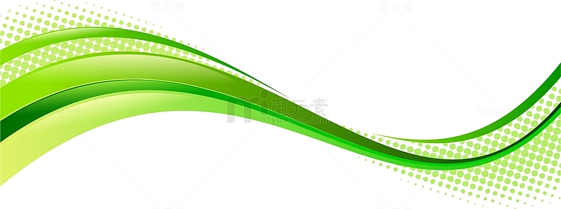 绿色弧形曲线