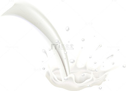 倾倒牛奶
