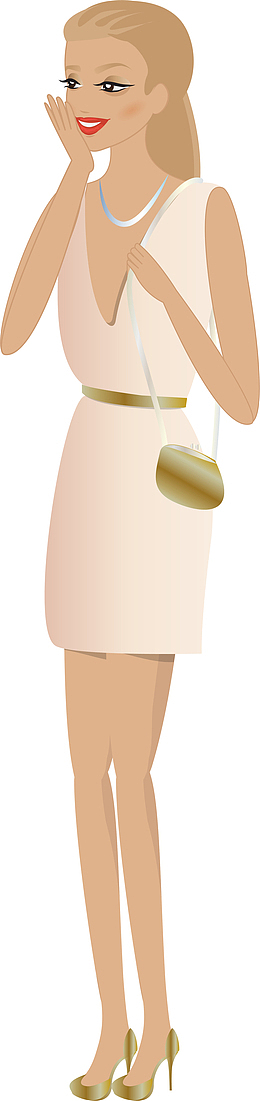 金发手绘女郎
