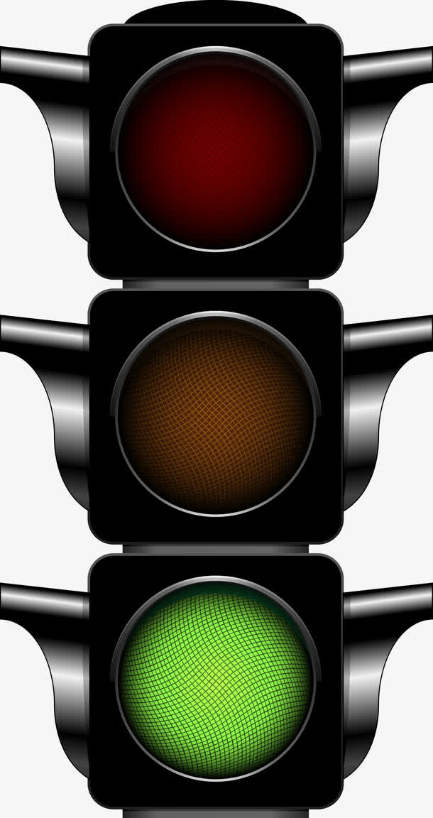3d矢量红绿灯素材图