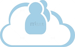 手绘云朵矢量图