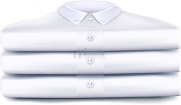 矢量手绘叠好的白色衬衫